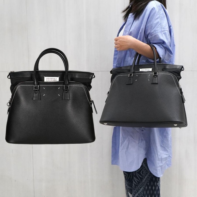 MAISON MARGIELA 5AC 2WAYバッグ メゾンマルジェラ ショルダーベルト付き ファイブ エー シー （H7735 /  BLACK）【S56WG0092 P0396】 | LINEショッピング