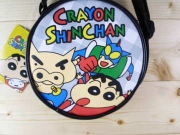 【震撼精品百貨】蠟筆小新_Crayon Shin-chan~小新斜背袋/手提包-超人/黑#85047