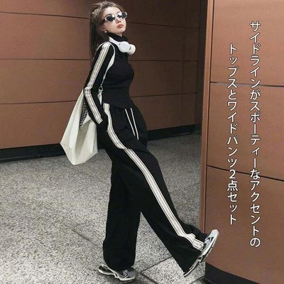 セットアップ レディース ジャージ スウェット ウェア サイド