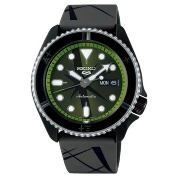 Seiko 精工 5 Sports 機械錶 One Piece 航海王 索隆 SRPH67K1/4R36-12A0G  黑色