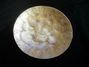 【老時光 OLD-TIME】早期二手國外進口手工製貝殼盤工藝品