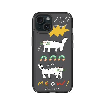 iPhone 15 Clear 酷墨灰 - MacaronToe 馬卡龍腳趾 - 喵 MEOW!