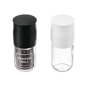 asdfkitty*日本製 ECHO 玻璃研磨罐-磨胡椒粒.海鹽.花椒.孜然-2色隨機出貨