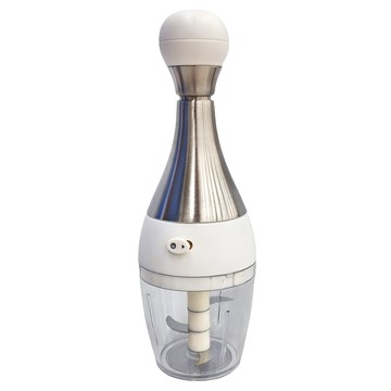 304不銹鋼蒜泥絞蒜器 22*8CM  白色 + 銀色  1個