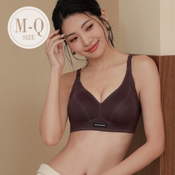內衣【曠野美波】無痕零著感無鋼圈內衣 (咖) #88301
