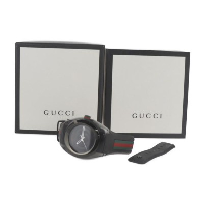 GUCCI グッチ シンク シンク 137.1 腕時計 ステンレススチール ラバー