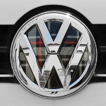 vw logo貼 蘇格蘭立體水晶 車頭標誌 polo golf tiguan 車標凹槽貼 沂軒精品
