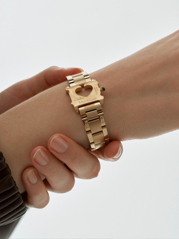 Gold Clip Metal Watch Bracelet