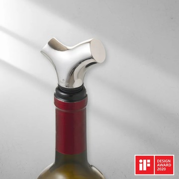 Gdesign 櫸享 酒瓶塞 紅酒 葡萄酒不鏽鋼瓶塞 Y型 - LOGO酒瓶塞