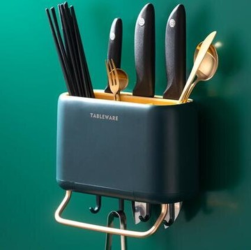 筷籠 筷子簍置物架筷籠家用壁掛式多功能筷子筒瀝水廚房放勺子桶收納盒