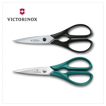 VICTORINOX 瑞士維氏 多功能廚房剪 黑/綠 7.6363.3/7.6363.4