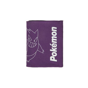【OUTDOOR】Pokemon聯名款夜光耿鬼對折短夾-紫色 ODGO21A06PL