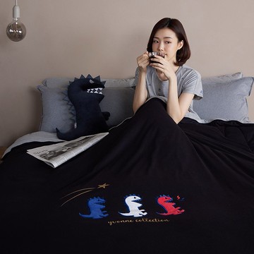 法國恐龍 四季被-時髦黑