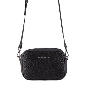 PLUNDER 側背包_Black Bubble / 黑色荔枝紋