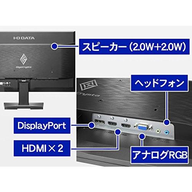 I-O DATA ゲーミングモニター 24.5インチ GigaCrysta PS4 FPS向き 0.8