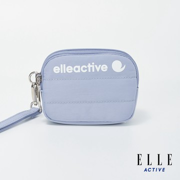 【ELLE ACTIVE】輕量多功能隨身小包/ 零錢包/ 手腕包/ 手拿包-淺藍色 (EA25S2FB701-31)