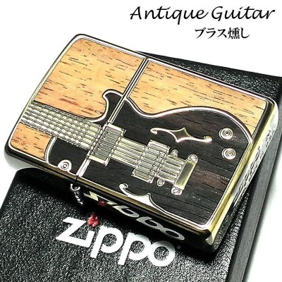 ZIPPO ライター アンテーク ギター ジッポ アンテークブラス ブラス