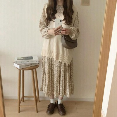 パトラマーケット PATRA MARKET Vネックニットベスト （BEIGE）