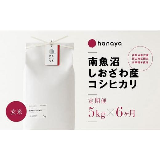 ふるさと納税 新潟県 南魚沼市 ＜定期便＞南魚沼しおざわ産コシヒカリ　従来品種　玄米5ｋｇ×全6回