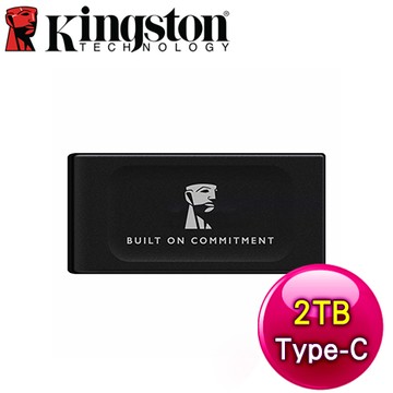 Kingston 金士頓 XS1000 2TB (新版) USB3.2 TYPE-C 外接式SSD《黑》