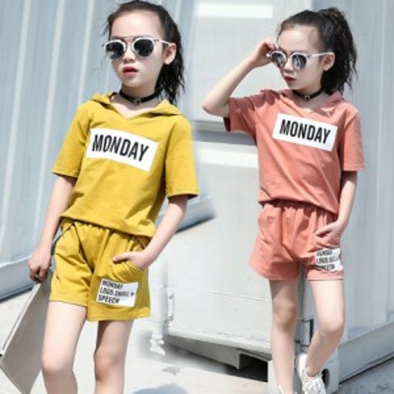 上下セット 子供服 キッズ 女の子 半袖 ショートパンツ 半ズボン 運動服 トレーナー カジュアル 夏 フード付き 1 130 140 150 160 通販 Lineポイント最大5 0 Get Lineショッピング