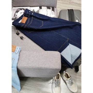 北歐小眾品簰復刻!棉質感垂挺~高腰牛仔裙開叉半身裙女21秋中長裙