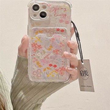 涂鴉彩色碎花適用三星s24ultra手機殼硅膠s23+/s22奢華s21/s20fe清新卡套note20插卡a55a15a35全包a25防摔a71