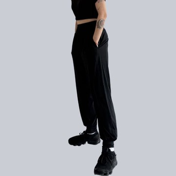 不可退換 /ULTRACOOL-零著感冰絲拼接束口褲