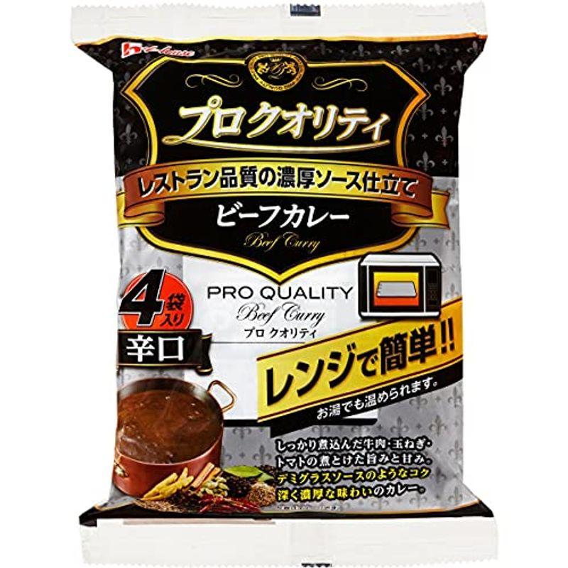 ハウス プロクオリティ ビーフカレー 4袋入り 辛口 680g