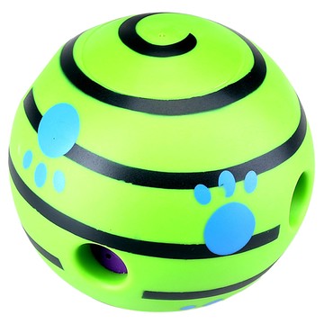 毛皇上 自嗨笑笑球 寵物玩具 PVC材質  綠色  中號(11.5cm)  1個