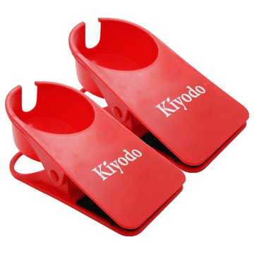 Kiyodo 桌邊盆栽水杯夾  紅色  2個