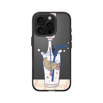 iPhone 16 Pro Clear (相機按鈕) 酷墨灰 - 咻咻熊 XiuXiubear - 很熱的熊