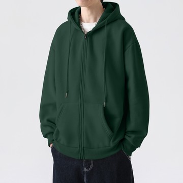 【HOT 本舖】男装美式連帽衛衣外套男秋季青少年復古重磅開衫休閒百搭衣夾克WY8868