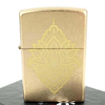 Zippo 美系~Henna Tattoo-印度傳統手繪圖騰設計打火機