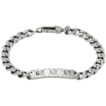 GU古家925純銀小精靈骷髏手鏈男女雙G互扣復古肖戰同款情侶手鐲