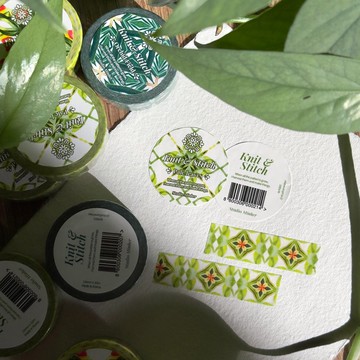 淡雅落葉和紙膠帶 (minher studio) 可愛復古