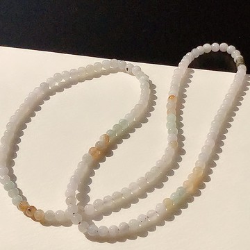 冰種翡翠珠鍊  | 天然緬甸玉翡翠A貨 | 送禮