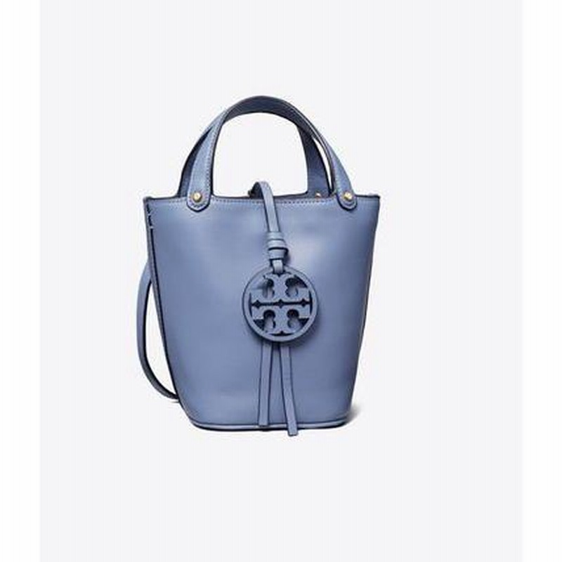 Tory Burch トリーバーチ MILLER MINI BUCKET BAG ハンドバッグ ショルダーバッグ 55222 BLUEWOOD ブルー  通販 LINEポイント最大%GET | LINEショッピング