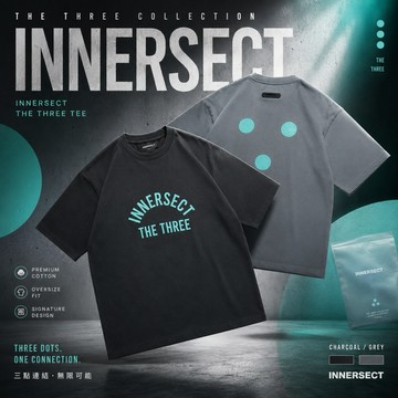 隔日到 絕版 ☆小B之都☆ INNERSECT 三生萬物 拱型綠標LOGO三點印花 INN24SSTTE044 335