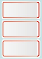 保護膜標籤LD-3013 LD-3014 34*73mm/30張