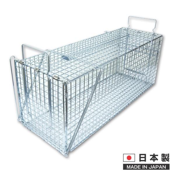 動物捕獲器 捕獲器：ジャンボRB61　200×200×610mm　2個入り【取り