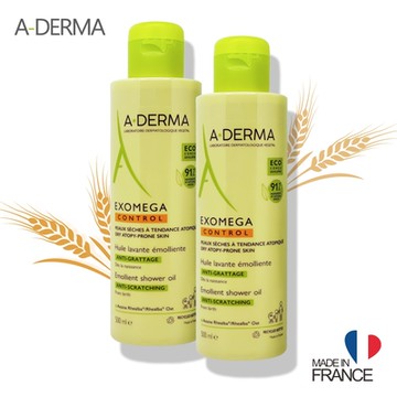 艾芙美 燕麥新葉益護佳沐浴露 500ml A-DERMA 法國最新包裝 2入組