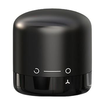 優思居 旋轉鎖扣式紅酒保鮮瓶塞  黑色  1組