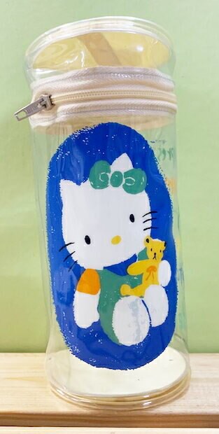 【震撼精品百貨】Hello Kitty 凱蒂貓 Hello Kitty日本SANRIO三麗鷗KITTY化妝包/筆袋-透明圓形熊*00679 震撼日式精品百貨