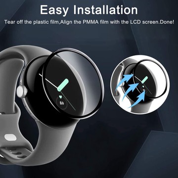 多片裝 谷歌 Google Pixel Watch 4 3 2 1代 軟邊全屏曲面復合膜 3D曲面保護膜 配件熒幕貼膜