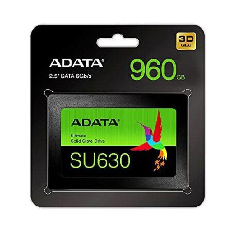 ADATA 2.5インチ 内蔵SSD 960GB SU630シリーズ 3D NAND QLC搭載 SMI