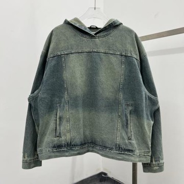 2023秋季重磅周杰倫同款牛仔衣男女寬松復古嘻哈休閑夾克外套男潮