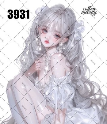 original sticker no.3931 人物貼紙 原創貼紙 原創人物貼紙 裝飾貼紙 cotton melody