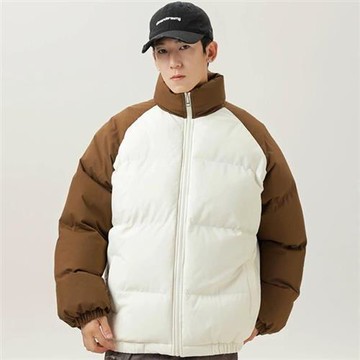 【巴黎精品】現貨+預購 抗寒防風羽絨棉外套加絨夾克秋冬上衣大碼-防風保暖拼色男女外套6色a1ly15