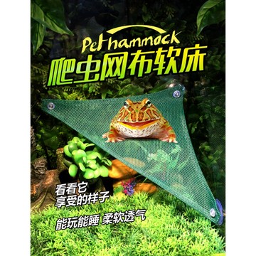【台灣現貨秒發】蜥蜴吊床 爬行動物吊床 蜥蜴 蛇 寵物吊床 網狀吊床玩具鞦韆